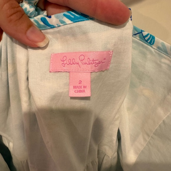 Lilly Pulitzer “Alexi” Dress High Tide Toile Size 2 - Picture 4 of 6